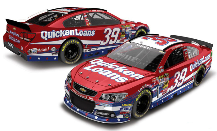 2013 Ryan Newman #39 Quicken Loans - American Salute Diecast