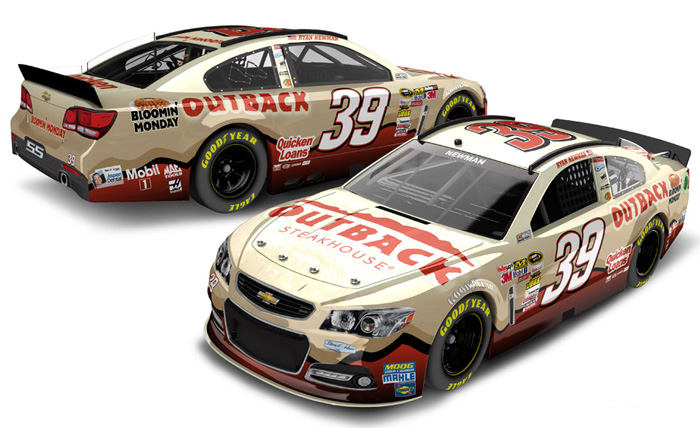 2013 Ryan Newman #39 Outback Steakhouse 1/64 Diecast