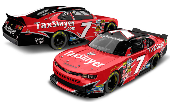 2013 Regan Smith #7 TaxSlayer 1/64 Diecast