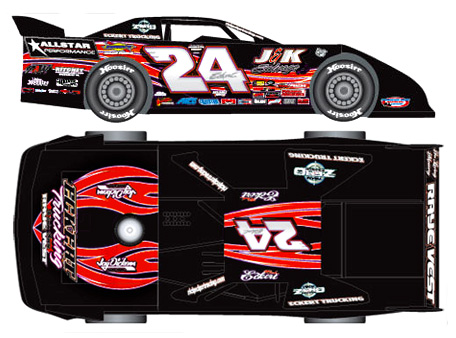 2013 Rick Eckert #24 Eckert Trucking - Dirt Late Model 1/64 Diecast