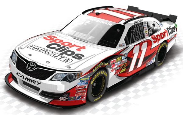 2013 Elliott Sadler #11 Sport Clips 1/64 Diecast