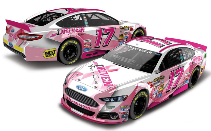 2013 Ricky Stenhouse Jr #17 Pink Driven for a Cure Diecast