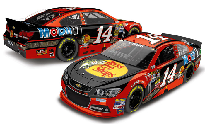 2013 Tony Stewart #14 Bass Pro Shops Orange Diecast