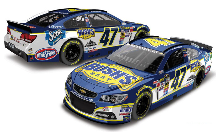 2014 A.J. Allmendinger #47 Bush's Best 1/64 Diecast