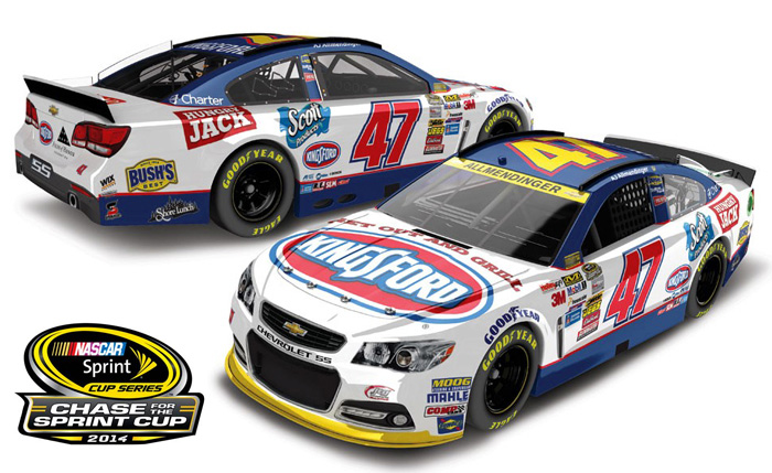 2014 A.J. Allmendinger #47 Kingsford - Chase for the Sprint Cup Diecast