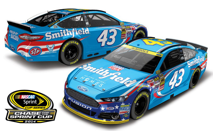 2014 Aric Almirola #43 Smithfield - Chase for the Sprint Cup 1/64 Diecast