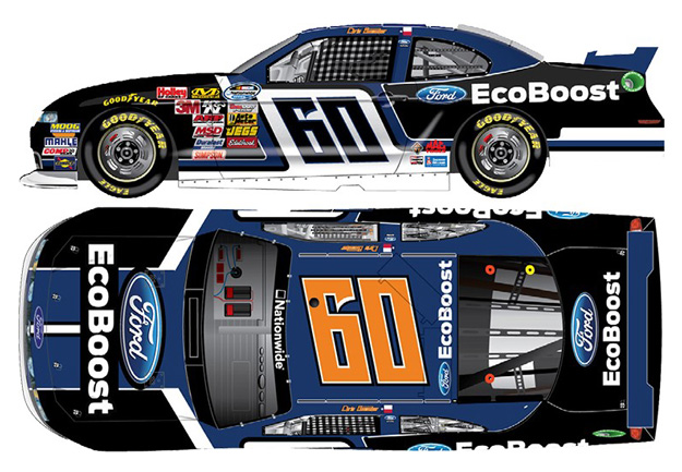 2014 Chris Buescher #60 Ford EcoBoost Diecast - Autographed
