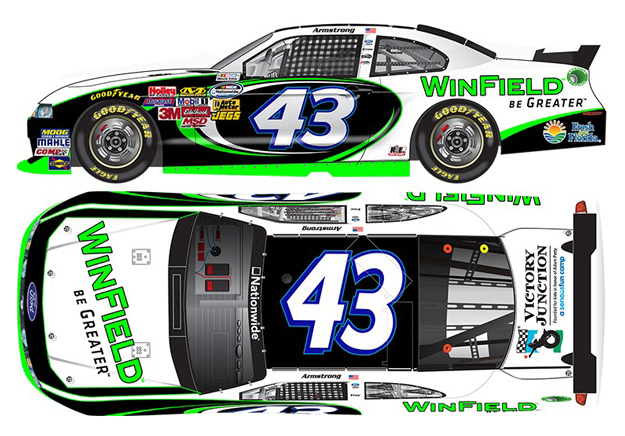 2014 Dakota Armstrong #43 Winfield 1/64 Diecast