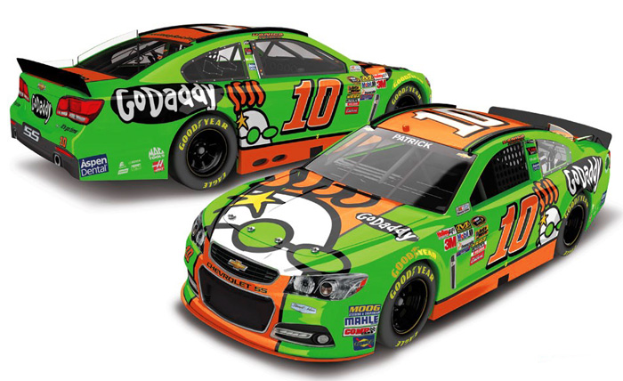 2014 Danica Patrick #10 GoDaddy Peeker 1/64 Diecast
