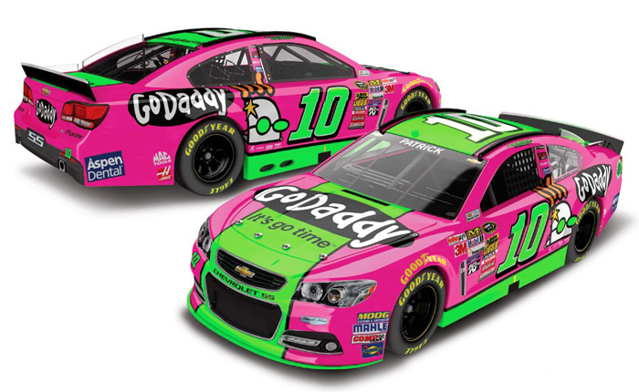 2014 Danica Patrick #10 GoDaddy.com Pink Diecast