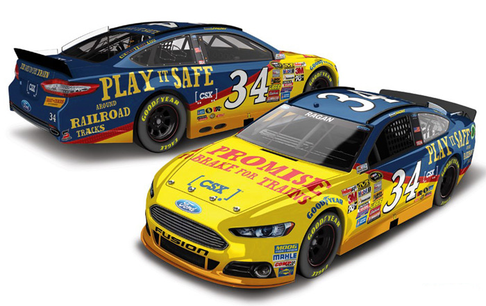 2014 David Ragan #34 CSX Play It Safe Diecast