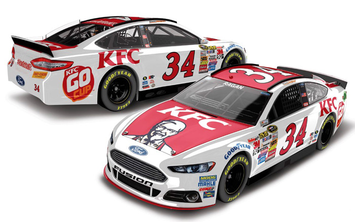 2014 David Ragan #34 KFC Go Cup 1/64 Diecast
