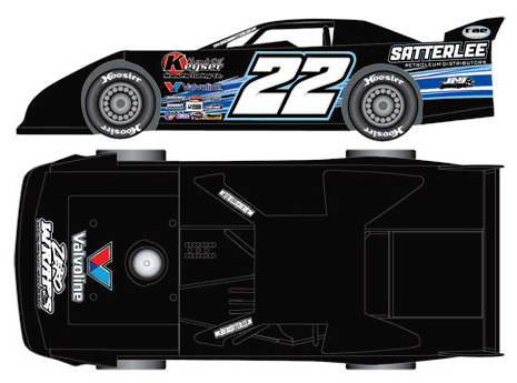 2014 Gregg Satterlee #22 Valvoline - Dirt Late Model Diecast