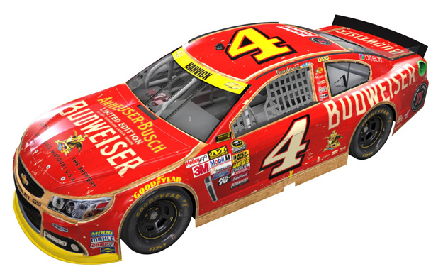 2014 Kevin Harvick #4 Budweiser Holiday Packaging 1/64 Diecast
