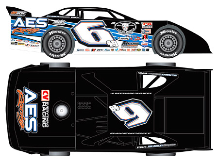 2014 Jonathan Davenport #6 AES Racing - Dirt Late Model Diecast