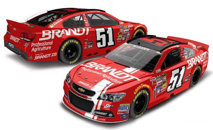 2014 Justin Allgaier #51 Brandt 1/64 Diecast