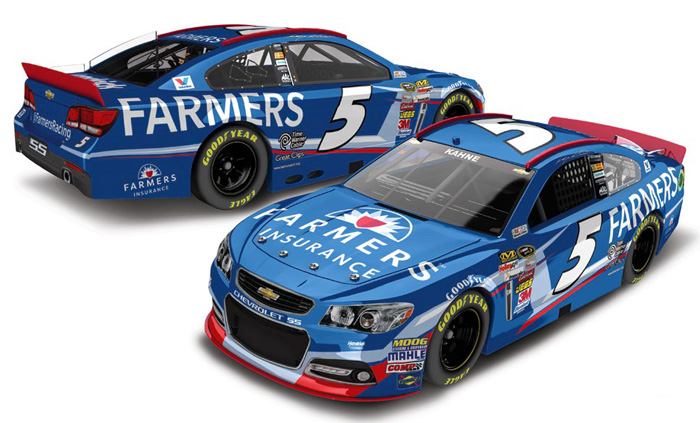 2014 Kasey Kahne #5 Farmers Insurance 1/64 Diecast
