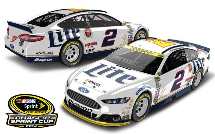 2014 Brad Keselowski #2 Miller Lite - Chase for the Sprint Cup 1/64 Diecast