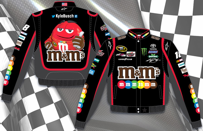 #18 Kyle Busch '14 M&M's / Black - NASCAR Uniform Jacket