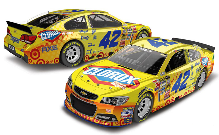 2014 Kyle Larson #42 Clorox Disinfecting Wipes 1/64 Diecast