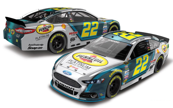 2014 Joey Logano #22 Pennzoil Platinum Diecast