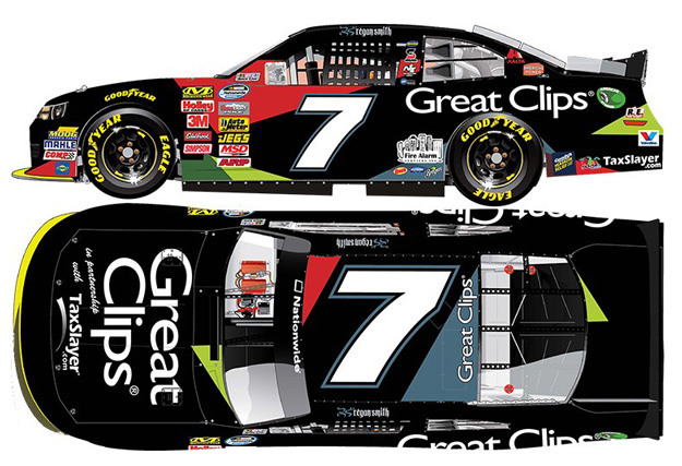 2014 Regan Smith #7 Great Clips 1/64 Diecast