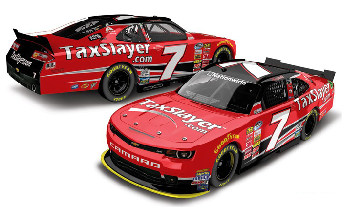 2014 Regan Smith #7 TaxSlayer 1/64 Diecast