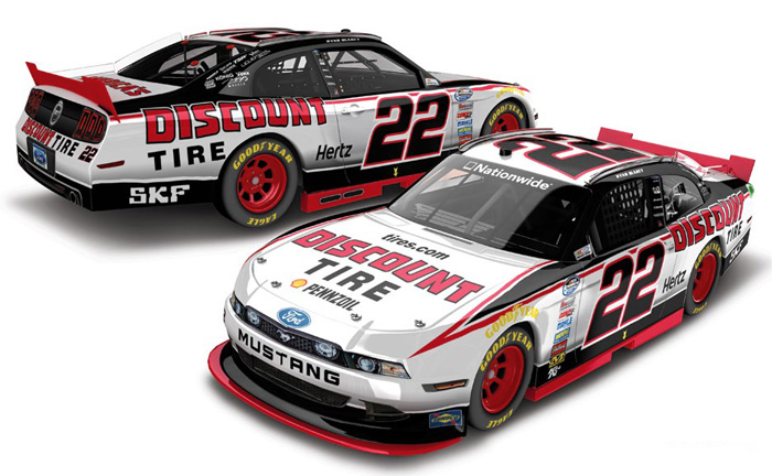2014 Ryan Blaney #22 Discount Tire Diecast