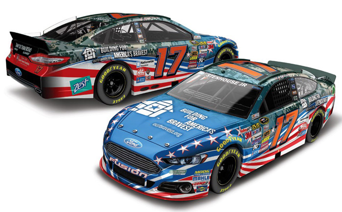 2014 Ricky Stenhouse Jr #17 Building for America's Bravest 1/64 Diecast