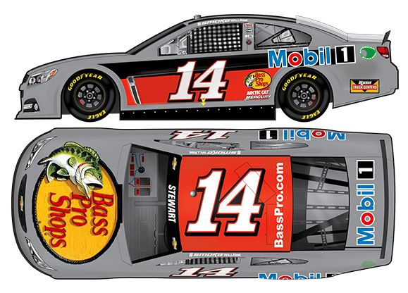 Tony Stewart 2014 Lionel #14 Bass Pro Shops Daytona TEST Car 1/64 FREE SHIP 