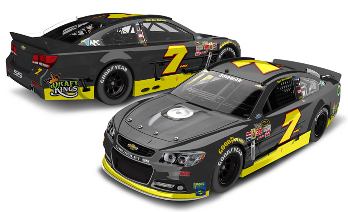 2015 Alex Bowman #7 Tom Baldwin Sr - Darlington Throwback Diecast
