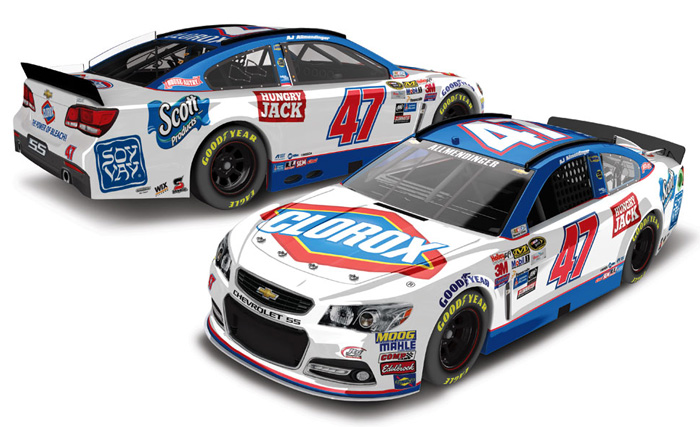 2015 A.J. Allmendinger #47 Clorox 1/64 Diecast