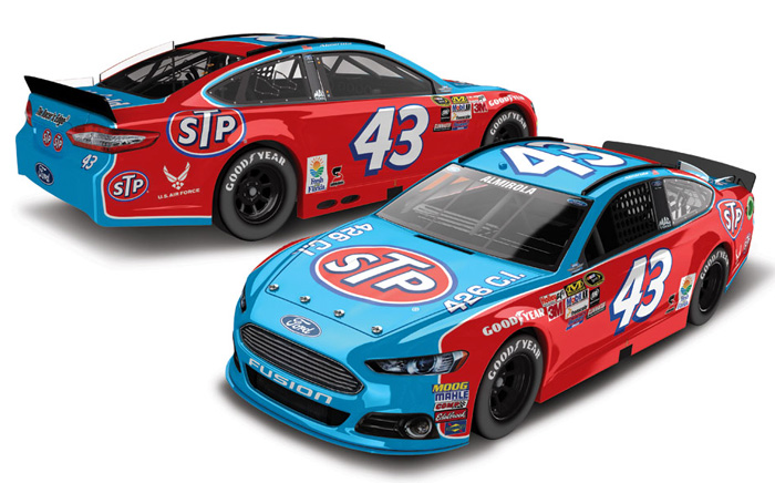 2015 Aric Almirola #43 STP - Darlington Throwback 1/64 Diecast