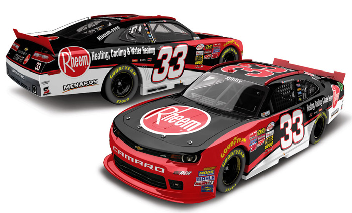 2015 Austin Dillon #33 Rheem 1/64 Diecast