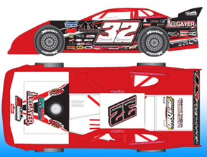 2015 Bobby Pierce #32 Dirt Late Model 1/64 Diecast