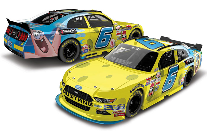 2015 Darrell Wallace Jr #6 SpongeBob Squarepants 1/64 Diecast