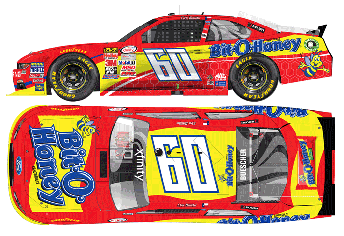 2015 Chris Buescher #60 Bit-O-Honey Diecast