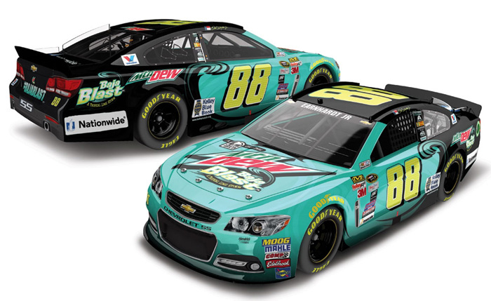 2015 Dale Earnhardt Jr #88 Mountain Dew Baja Blast 1/24 Diecast