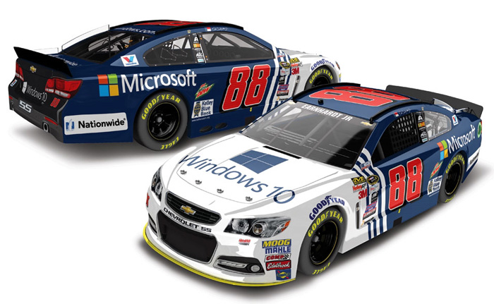 2015 Dale Earnhardt Jr #88 Microsoft Diecast - Autographed
