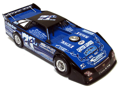 2015 Dennis Lunger #71L (Blue) Dirt Late Model 1/64 Diecast