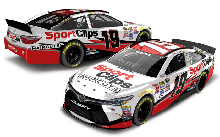 2015 Carl Edwards #19 Sport Clips 1/64 Diecast
