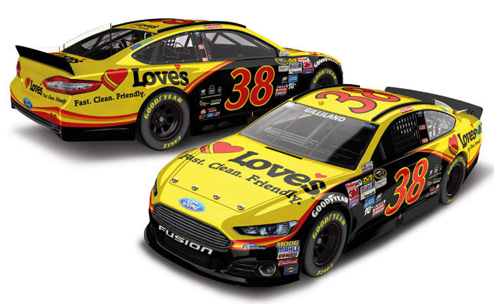 2015 David Gilliland #38 Love's Travel Stops 1/64 Diecast