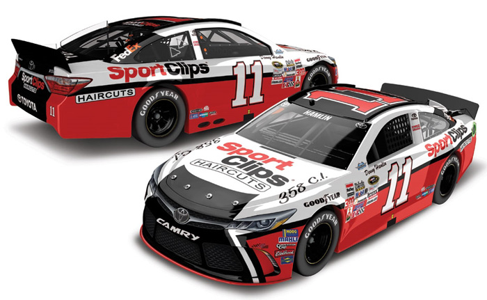 2015 Denny Hamlin #11 Sport Clips - Darlington Throwback 1/64 Diecast