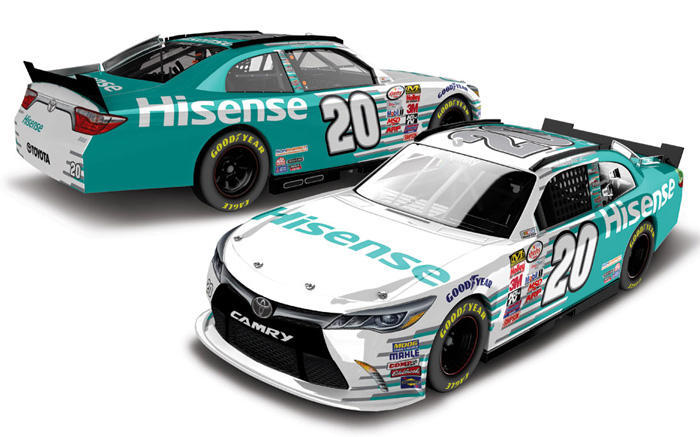 2015 Denny Hamlin #20 Hisense Diecast