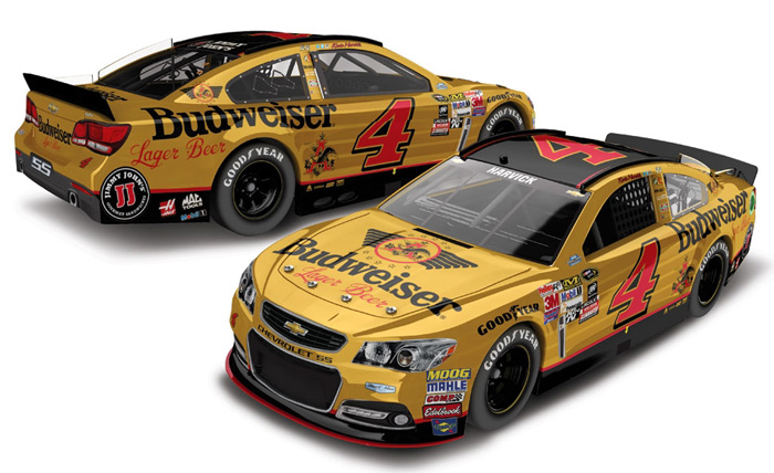 2015 Kevin Harvick #4 Budweiser - Darlington Throwback 1/64 Diecast