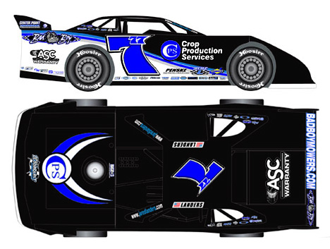 2015 Jared Landers #7 CPS - Dirt Late Model 1/64 Diecast