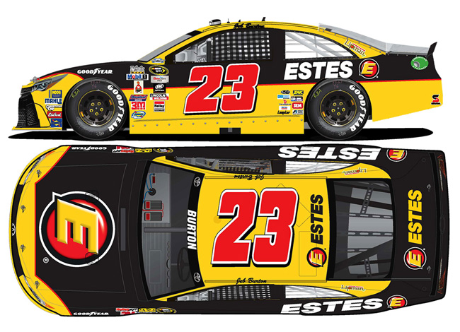 2015 Jeb Burton #23 Estes - Darlington Throwback 1/64 Diecast