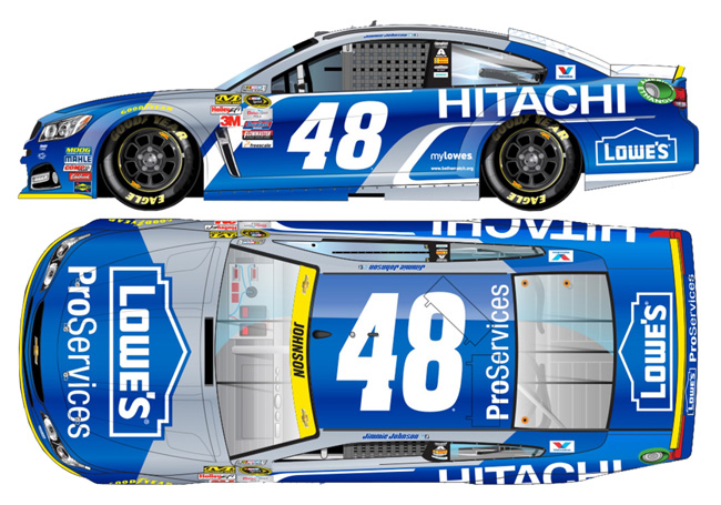 2015 Jimmie Johnson #48 Lowe's ProServices / Hitachi Diecast