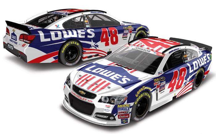 2015 Jimmie Johnson #48 Lowe's - Patriotic 1/64 Diecast