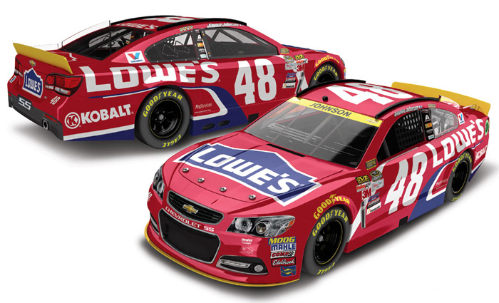 2015 Jimmie Johnson #48 Lowe's - Red Vest 1/64 Diecast